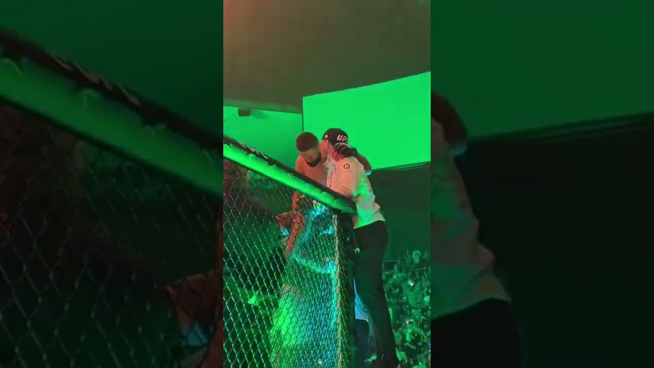 Khamzat Chimaev And Darren Till Cageside View