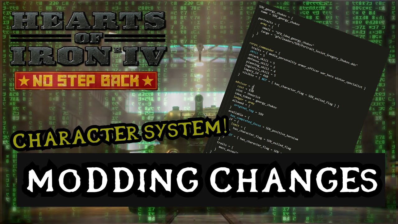 Modding Changes  Character System   Dev Diary   Hearts of Iron 4