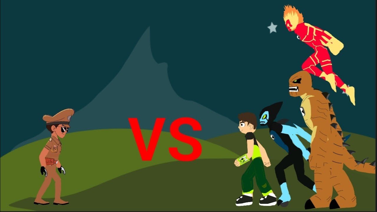 LITTLE SINGHAM VS BEN 10 . ANIMATION BY 