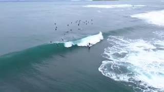 Cronulla Beach During A Large Surf - Aerial Perspective