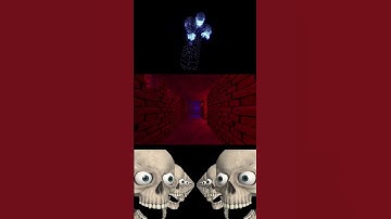 Horror, skull, zombie, horror tunnel. 3D animation. #shorts