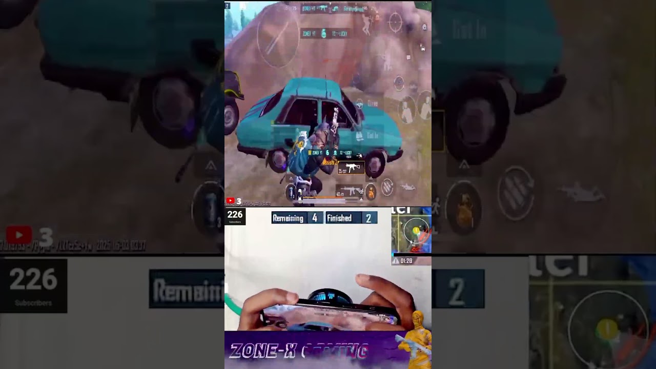 1v2 Clutch in Panic Situation🔥 | BGMI Tamil Shorts | ZONE-X Gaming