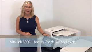 AltaLink 8000 - How to Check Supply Levels - YouTube