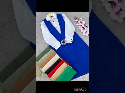 نام دو تیکه شومیز سارافون عیدانه جنس رویه کرپ مازراتی سایز ها فری ۳۶تا۴۶قیمت ۴۵۵تومان ارسال