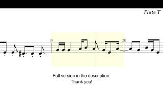 Blackbird Flute Sheet