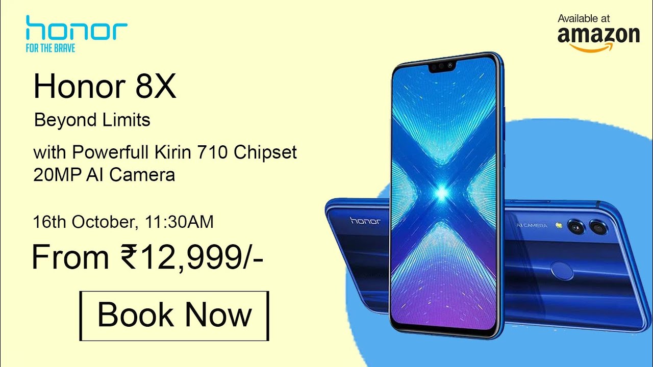 Honor 8x max price in india launch date