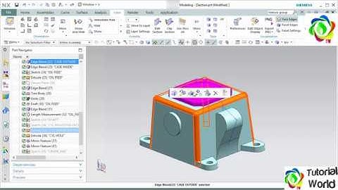 Siemens NX10 Tutorial 14: View manipulation - Show and hide feature