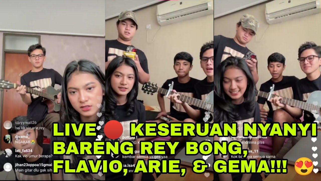 LIVE 🔴 SEKARANG!!! INILAH KESERUAN REY BONG, FLAVIO, ARIE, DAN GEMA NYANYI BARENG!!! 😍