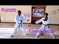 Karate Vs Taekwondo Sparring