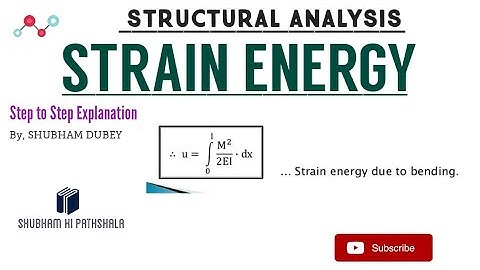 Structural Analysis | strain energy ||complete derivation ||step to step explanation||By SHUBHAM SIR