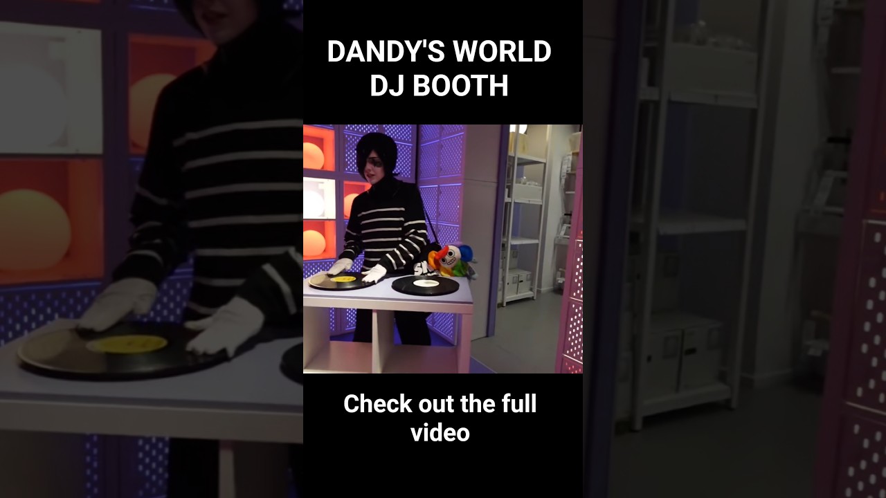 DJ blot at IKEA #cosplay #dandysworld #roblox #comiccon
