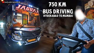 Vlog With Driver❤️‍🔥 Hyderabad To Mumbai Bus Journey🛣 Jaguar Travels 💯Ashok Leyland BS-6