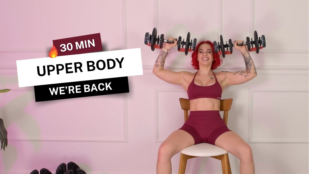 BACK ONLINE 🔋 30 MIN UPPER BODY workout (RE:START Week 1) | Return to Strength (No HIIT) Day 2