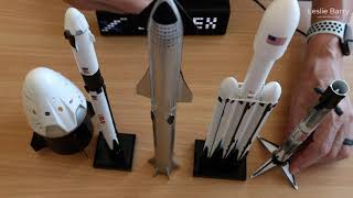 SpaceX Unboxing of Falcon 9, Falcon Heavy, Dragon Capsule, Starship and Falcon Booster