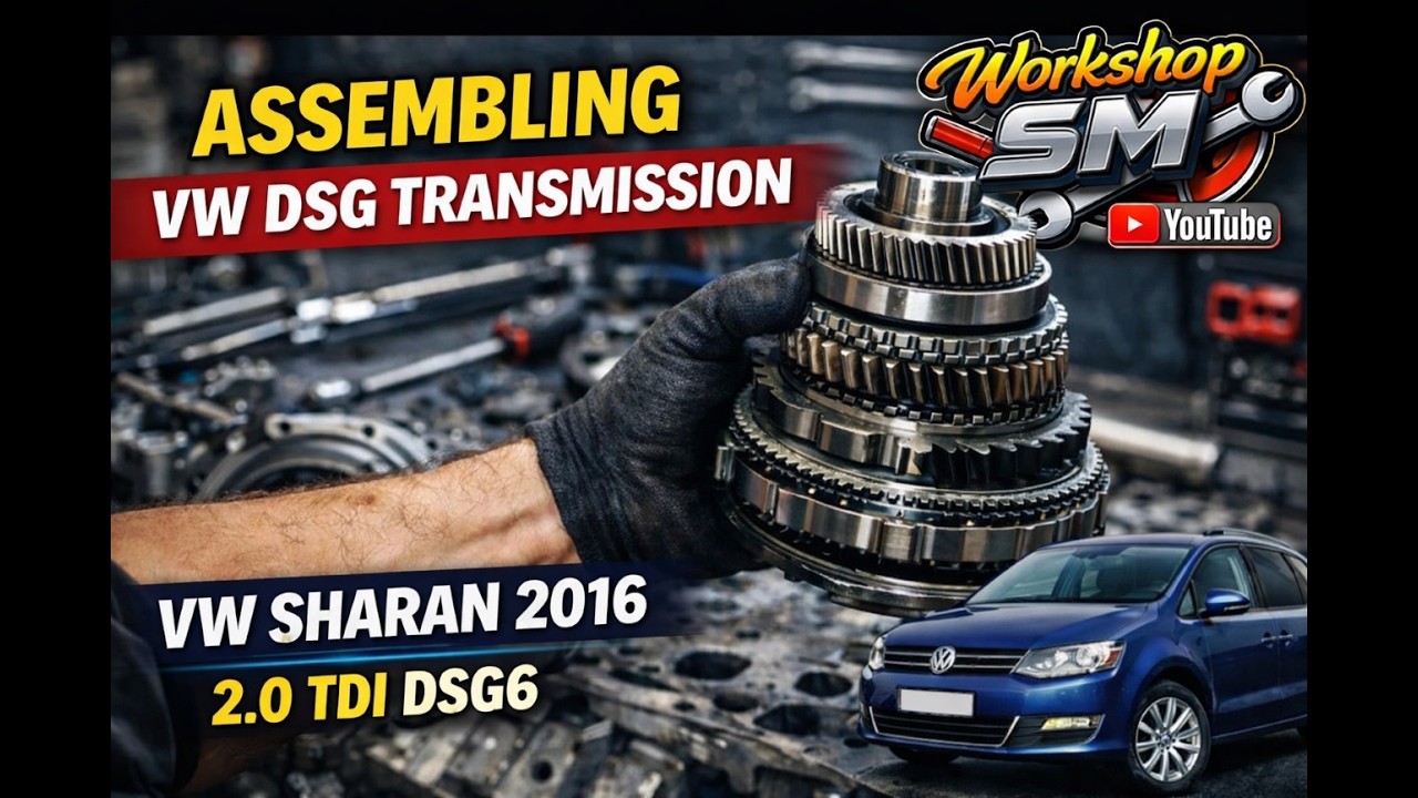 Assembling VW DSG6 Transmission | VW Sharan 2016 2.0 TDI