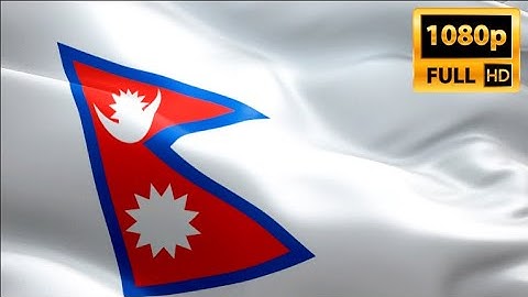 Nepal waving flag. National 3d Kathmandu flag waving. Sign of Nepali‎. Nepal flag Full H