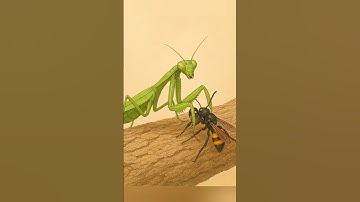 "Praying Mantis vs Wasp | Intense Predator Battle"