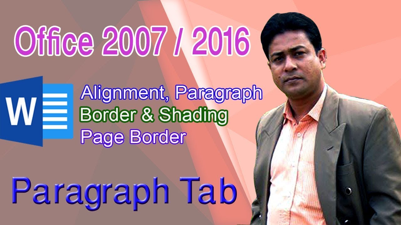 How to paragraph formatting in microsoft word bangla tutorial lesson