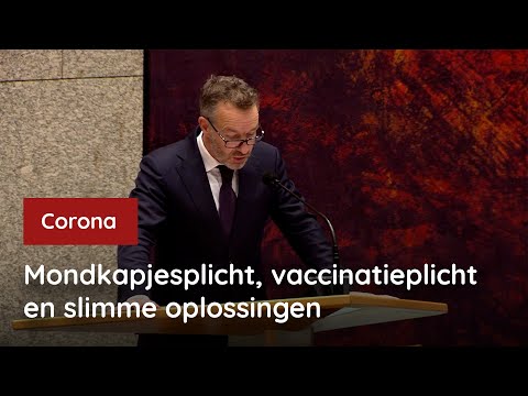 Debat over mondkapjesplicht, vaccinatieplicht en slimme oplossingen voor de horeca | 18-11-2020