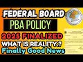 Federal Board PBA Good News for Board Exam 2025