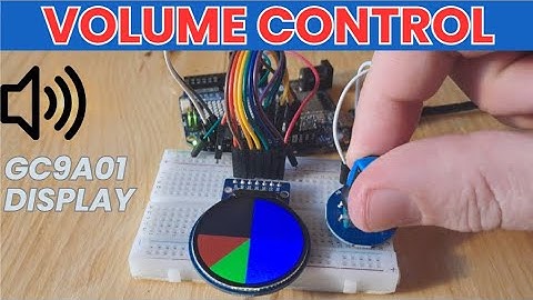 Volume Indicator - GC9A01 Display Using Visuino