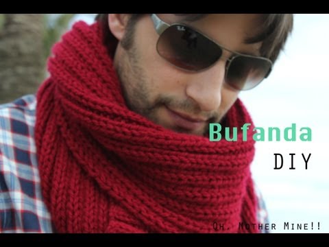 Video: Cómo Tejer Una Bufanda De Hombre
