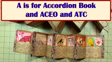 A for Accordion mini book for ACEOs and ATCs #ABCApril2025