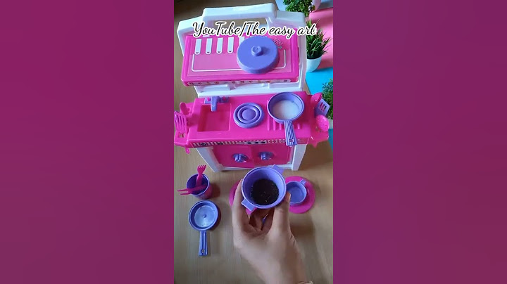 Barbie kitchen set | Fun activity #shorts