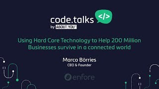 Celebrity code.talks 2017 - Using Hard Core Technology to Help 200 Million Businesses survive Wealth
