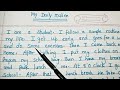 100 Words Essay On My Daily Routine||English||Senior Classes||@CBSEEDUCATE
