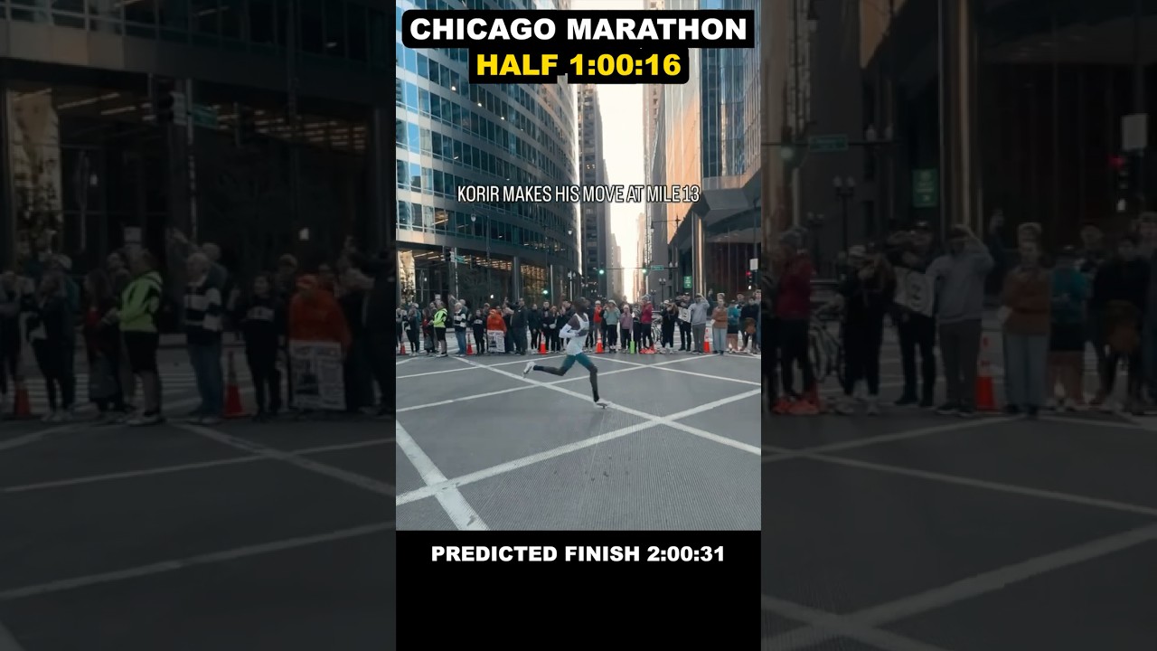 Korir takes off at mile 13 | Chicago Marathon 2025