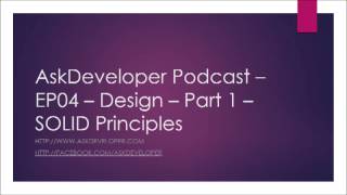 Famous EP-04 - Talking Design - Part 1 - SOLID Principles Profile