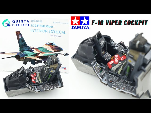 Tamiya 1/32 F-16 cockpit | Quinta studios - YouTube