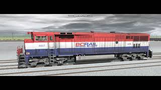 Bc Rail Ge C40-8M K5H