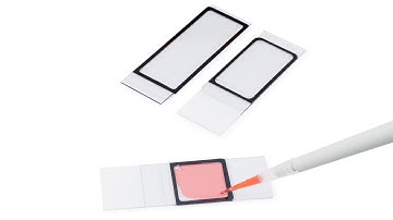 HybriWell Sealing System   Assembly with a Glass Slide