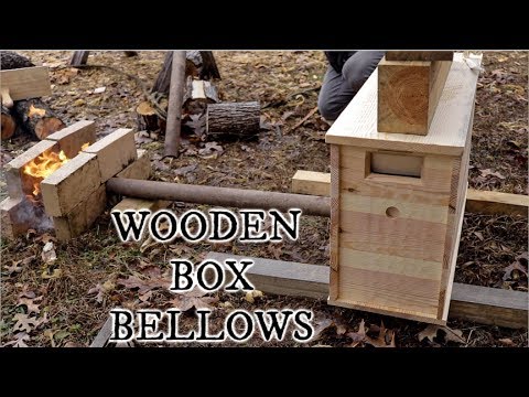 Making a Chinese Wooden Box Bellows for our Blacksmith Forge