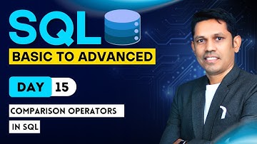 Comparison Operators in SQL - Day – 15 – SQL – From basic to Advance