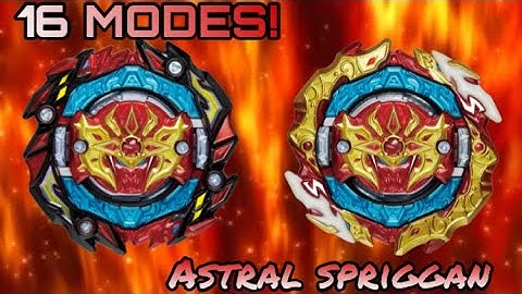 16 MODES! Astral Spriggan beyblade burst DB #astralspriggan