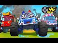 Super monster truck rescue team  monster truck  kids song  babybus  cars world