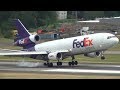 FedEx MD-10-30 (DC-10) [N304FE] Landing Portland Airport (PDX)