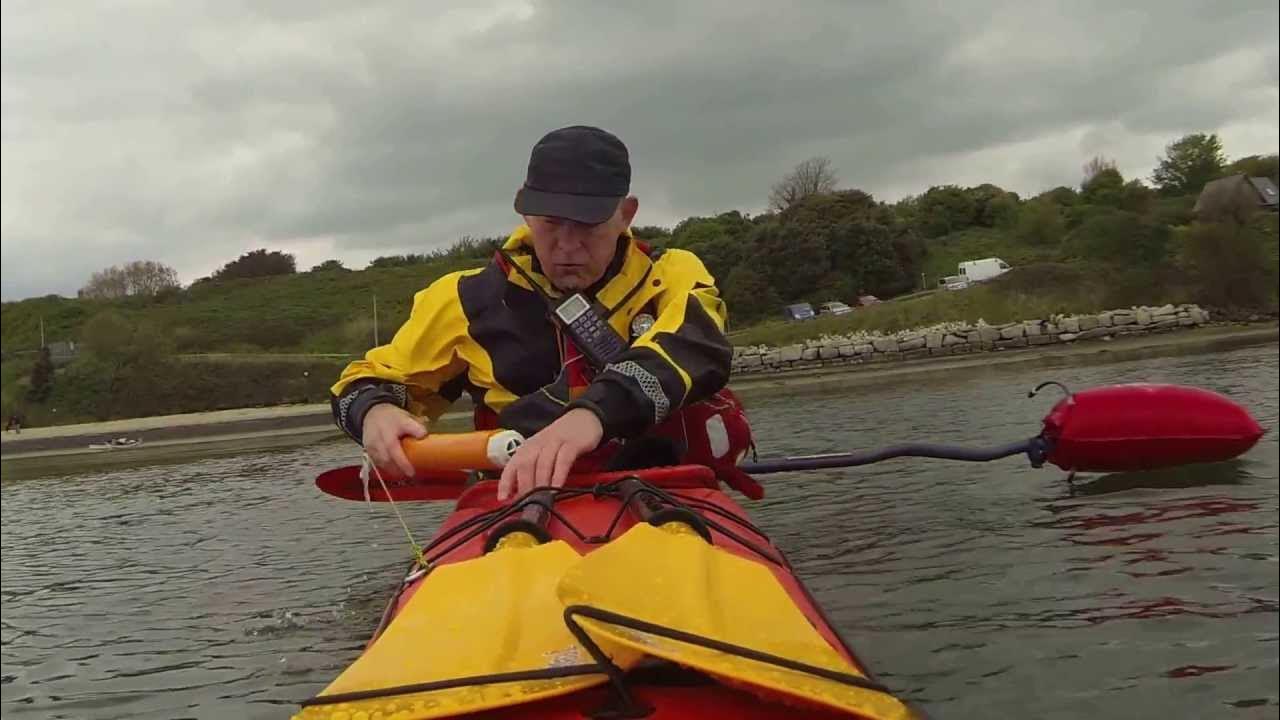 Sea Kayak Self Rescue With A Paddle Float YouTube