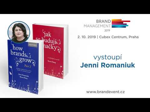 Poprvé v Česku! Jenni Romaniuk na konferenci Brand Management 2019 @BlueEvents