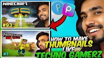 How to make Thumbnails like @TechnoGamerzOfficial on MOBILE  [for basic users]