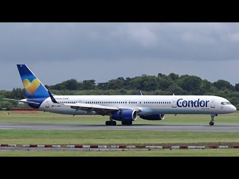 CONDOR - Boeing 757-300 | Bouncy landing at Manchester Airport