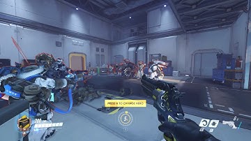 Overwatch 1 - WTF? Practice Range bugs on PTR server (Mother D.VA)