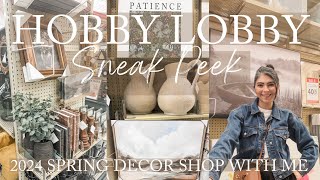 HOBBY LOBBY SPRING DECOR SHOP WITH ME | HOBBY LOBBY SHOP WITH ME 2024 | WHAT'S NEW AT HOBBY LOBBY