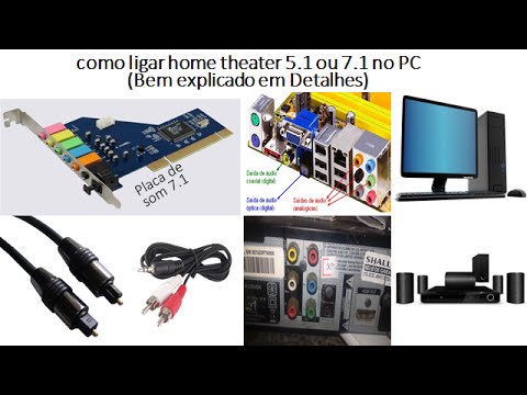 Vídeo: Como Conecto Meu Home Theater Ao Computador? Instruções Para Conectar Um Cinema Com Um Subwoofer A Um Laptop E PC Via HDMI Ou Tulipas