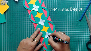 FLOWER Design for Bulletin Board Border | Two - Minutes Design | DIY