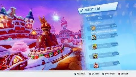 CTR:NF™ Beating Developer Ghost on Gingerbread Joyride