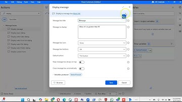 Lesson169 - Power Automate Desktop - If then Else - Power Automate 1000 Videos